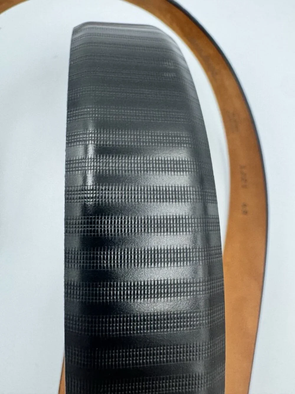 Lejon Bayport Italian Calfskin Black Leather Belt
